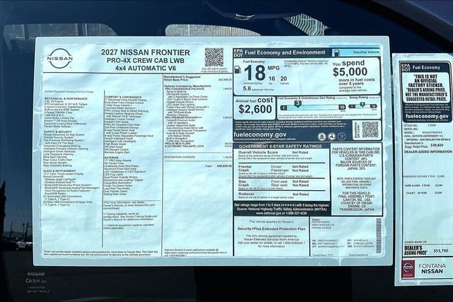 New 2027 Nissan Frontier PRO-4X w/ Pro Premium Package AWD/4WD image 14