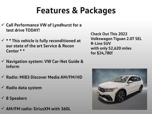 Used 2022 Volkswagen Tiguan SEL R-Line AWD/4WD image 4