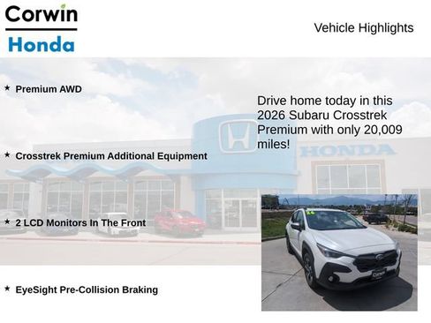 Used 2026 Subaru Crosstrek 2.5i Premium AWD/4WD image 6