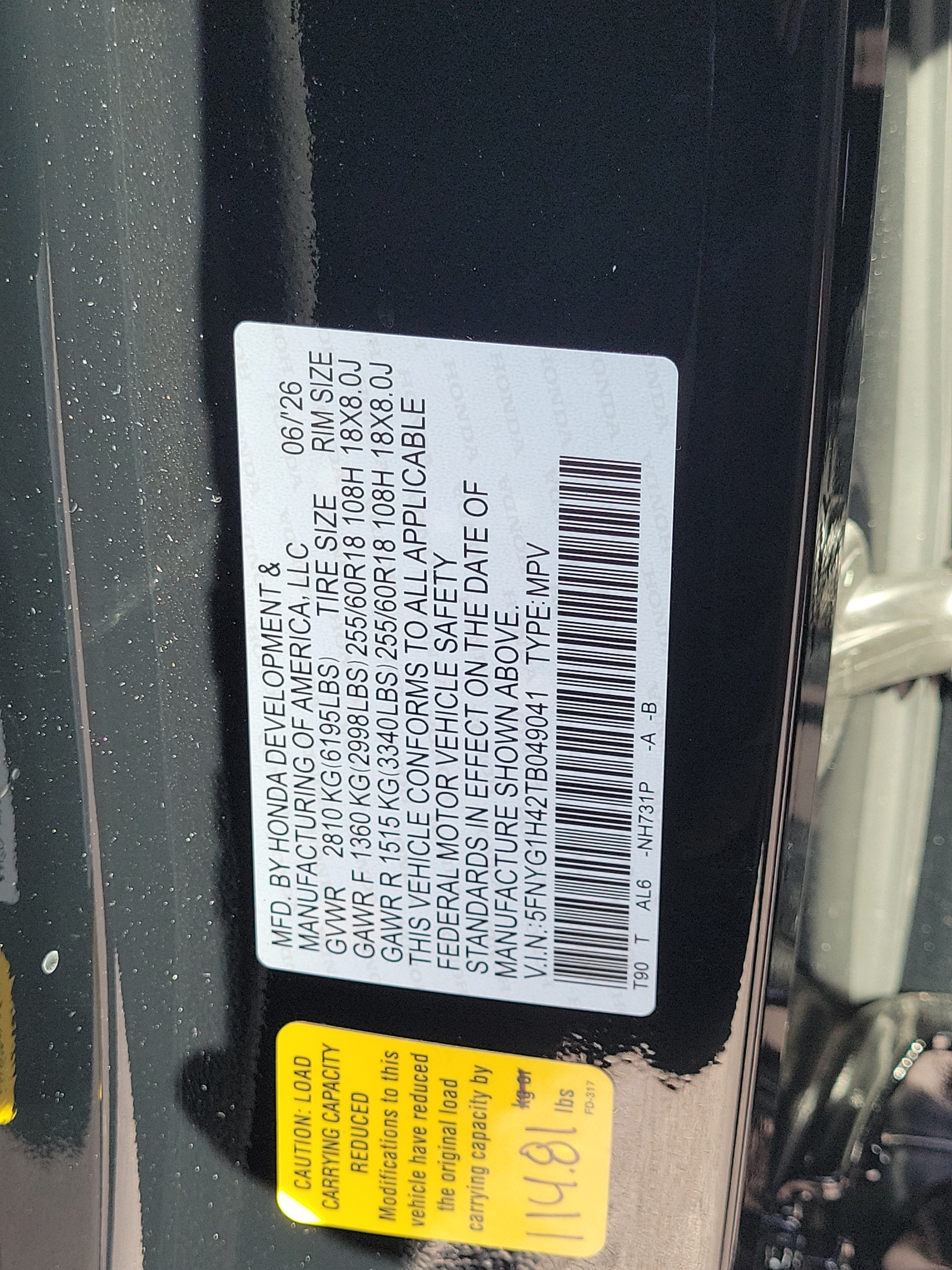 New 2026 Honda Pilot EX-L image 34