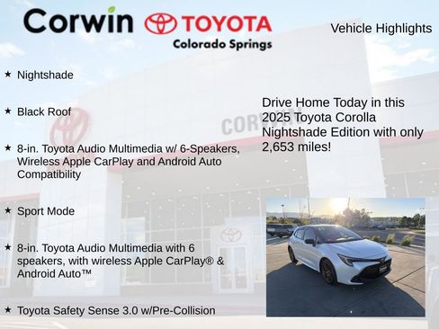 Used 2025 Toyota Corolla Hatchback FWD image 8