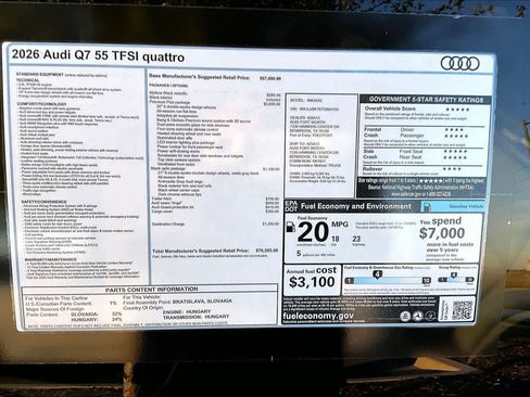New 2026 Audi Q7 Premium Plus w/ Premium Plus Package image 16