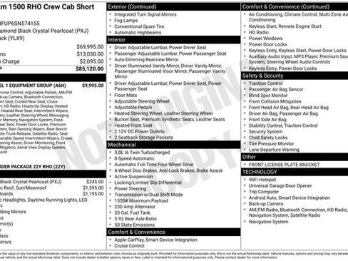 Used 2025 RAM 1500 RHO w/ RHO Level 1 Equipment Group image 9
