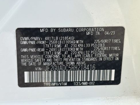 Certified 2024 Subaru Crosstrek 2.0i Premium w/ Crosstrek Mirror Package AWD/4WD image 40