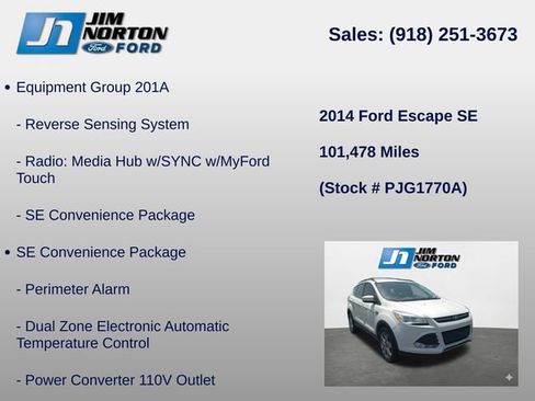 Used 2014 Ford Escape SE w/ Equipment Group 201A FWD image 8