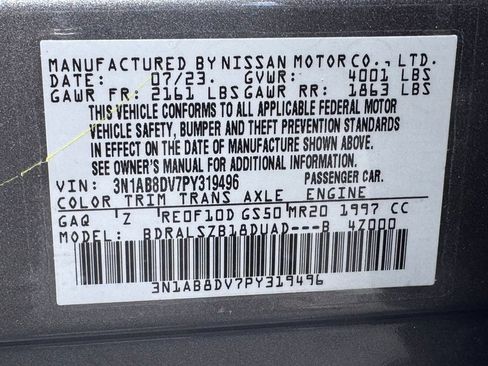Used 2023 Nissan Sentra SR w/ SR Premium Package FWD image 42