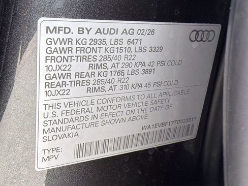 New 2026 Audi Q8 Premium Plus image 20