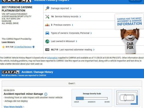 Used 2017 Porsche Cayenne Platinum Edition image 2