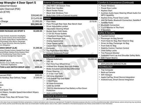 New 2026 Jeep Wrangler Unlimited Sport AWD/4WD image 42