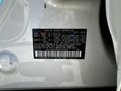 Used 2025 Subaru Outback Limited w/ Popular Package #2 AWD/4WD image 9