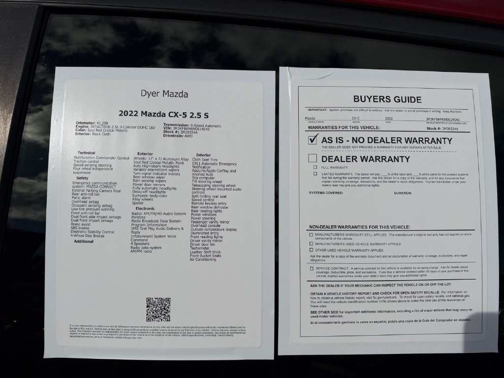 Used 2022 MAZDA CX-5 AWD 2.5 S image 25