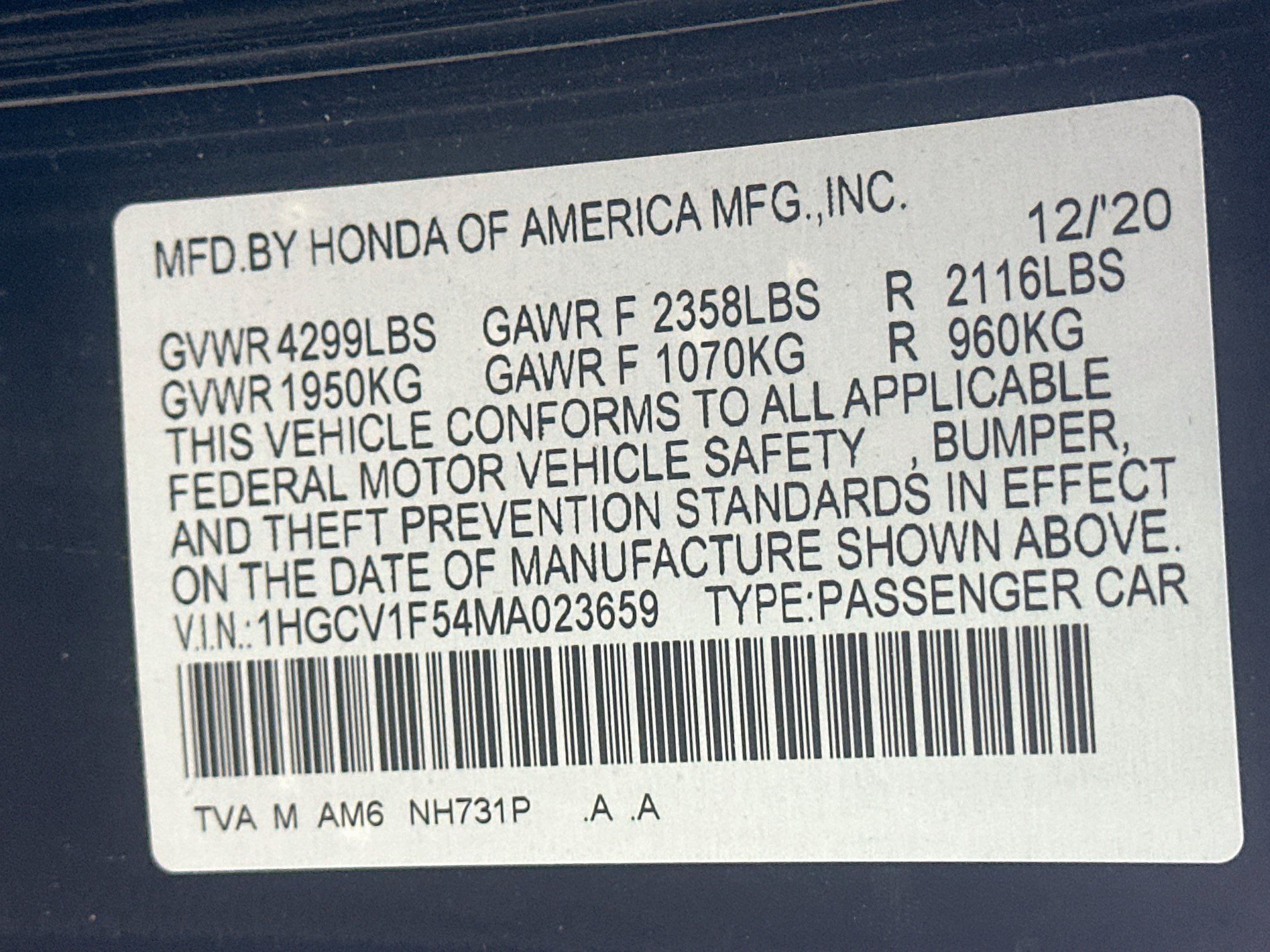 Used 2021 Honda Accord EX-L image 12