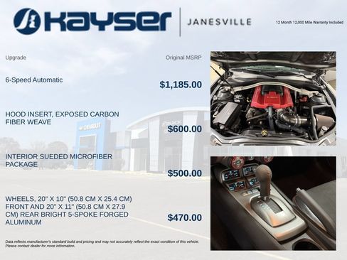 Certified 2012 Chevrolet Camaro ZL1 RWD image 2