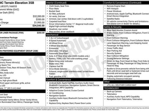 Used 2026 GMC Terrain Elevation w/ LPO, Floor Liner Package AWD/4WD image 4