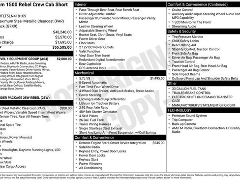 Used 2020 RAM 1500 Rebel w/ Rebel Level 1 Equipment Group image 3