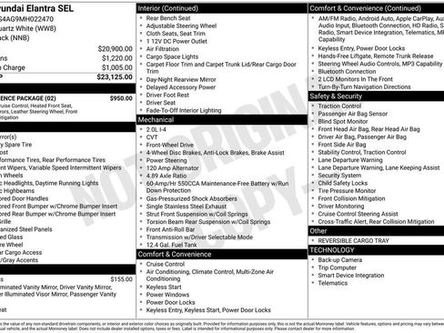 Used 2021 Hyundai Elantra SEL w/ Convenience Package image 42