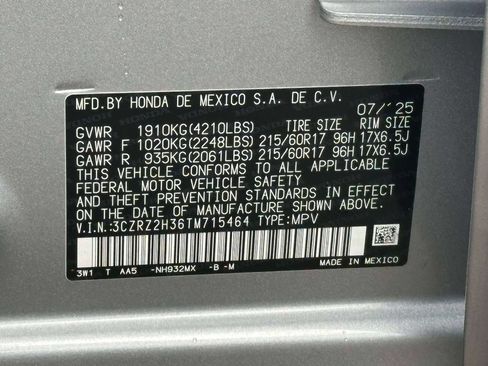 Certified 2026 Honda HR-V LX image 14