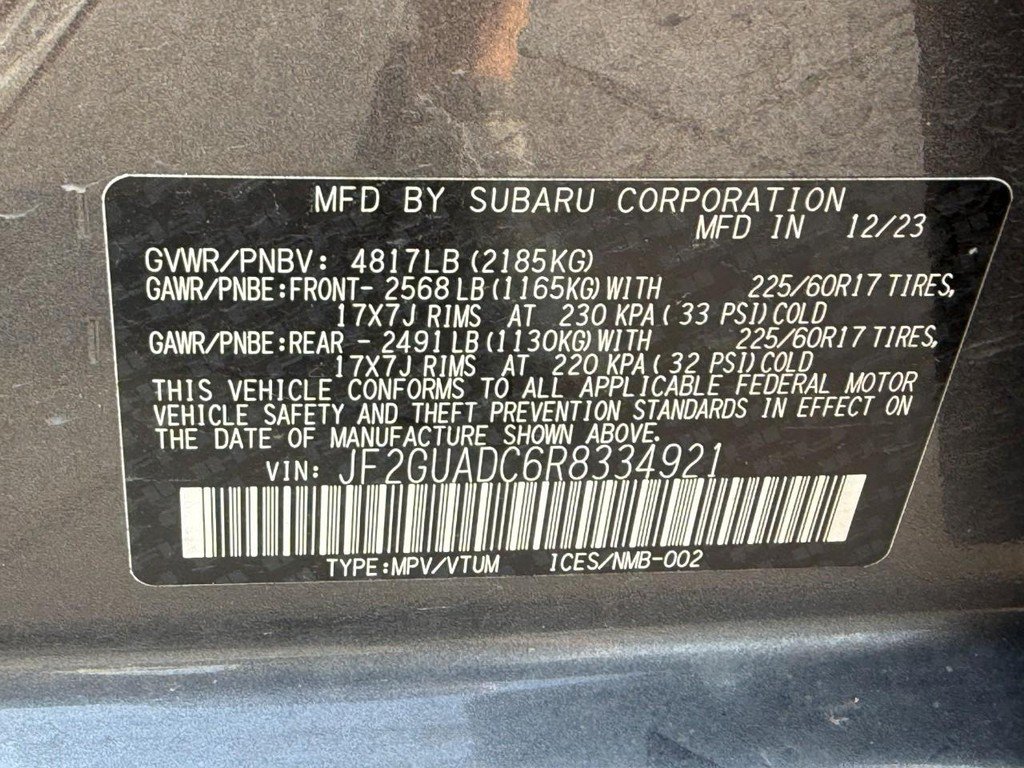 Used 2024 Subaru Crosstrek 2.0i Premium AWD/4WD image 27