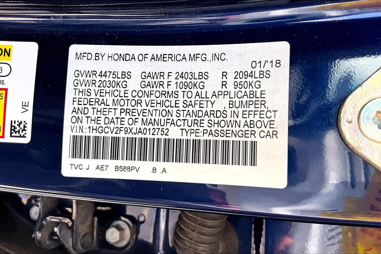 Used 2018 Honda Accord Touring image 34