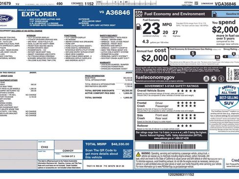 New 2027 Ford Explorer Active w/ Active Comfort Package AWD/4WD image 6