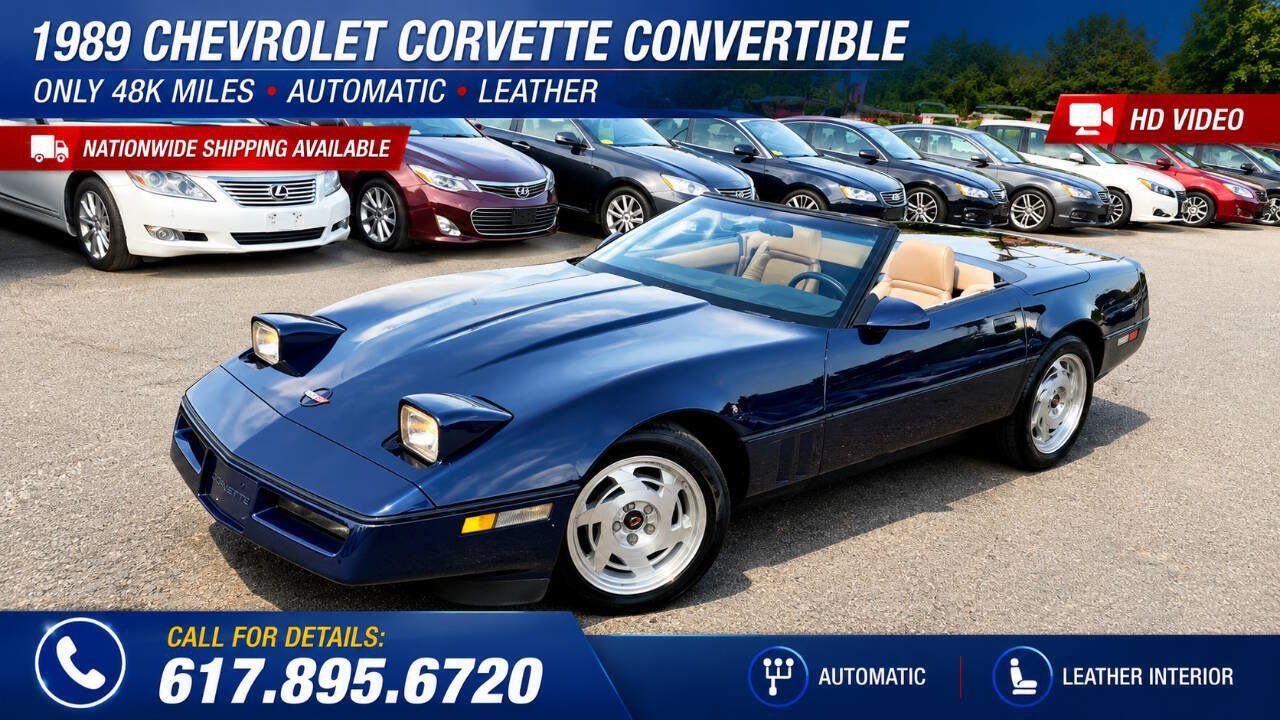 Used 1989 Chevrolet Corvette Convertible RWD image 1