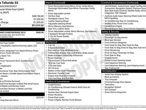 Certified 2025 Kia Telluride SX w/ SX Captain's Chair Package AWD/4WD image 7