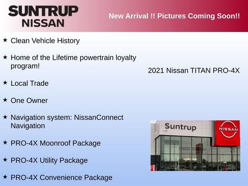Used 2021 Nissan Titan PRO-4X w/ Pro-4x Convenience Package image 2