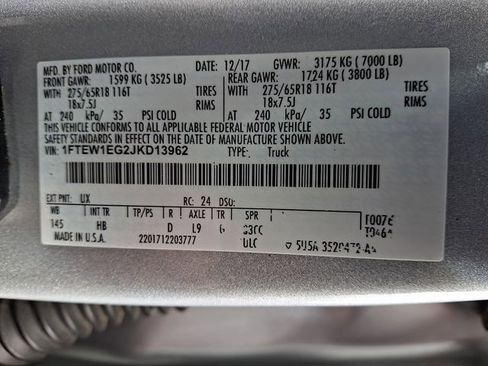 Used 2018 Ford F150 Lariat w/ Equipment Group 502A Luxury image 28