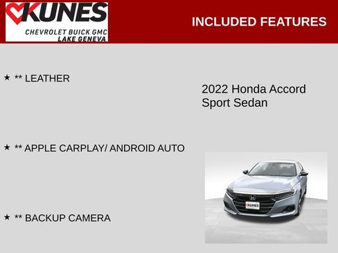 Used 2022 Honda Accord Sport image 2
