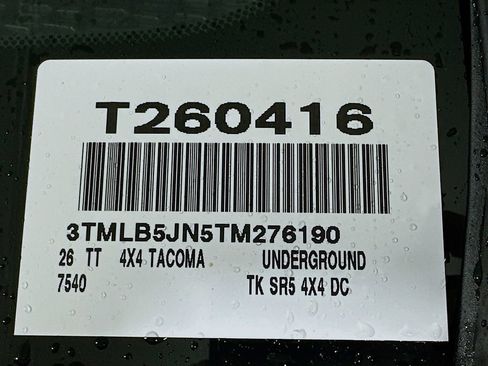 New 2026 Toyota Tacoma SR5 AWD/4WD image 17