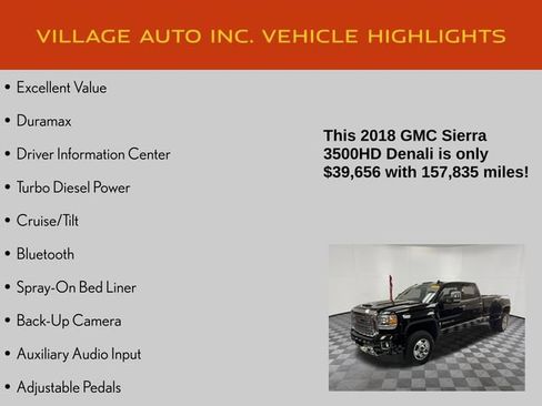 Used 2018 GMC Sierra 3500 Denali w/ Duramax Plus Package AWD/4WD image 21