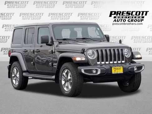 Used 2020 Jeep Wrangler Unlimited Sahara w/ Cold Weather Group AWD/4WD image 1