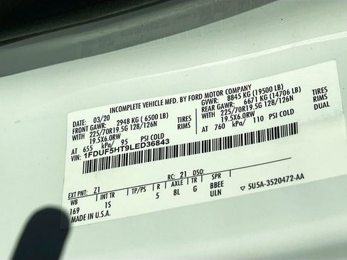 Used 2020 Ford F550 4x4 Regular Cab Super Duty image 24