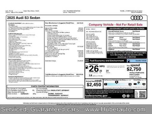Used 2025 Audi S3 Premium Plus AWD/4WD image 11