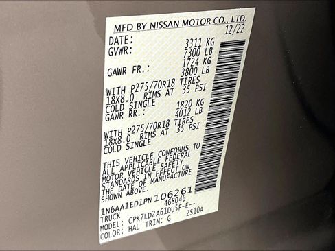 Used 2023 Nissan Titan PRO-4X w/ Pro-4x Convenience Package AWD/4WD image 33