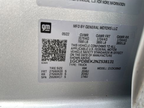 Used 2022 Chevrolet Silverado 1500 Custom image 12