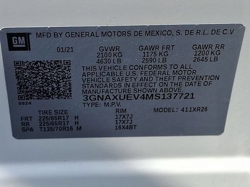 Used 2021 Chevrolet Equinox LT AWD/4WD image 27