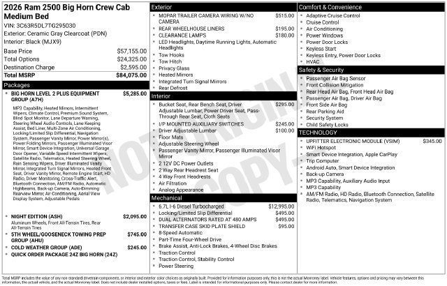 Used 2026 RAM 2500 Big Horn AWD/4WD image 13
