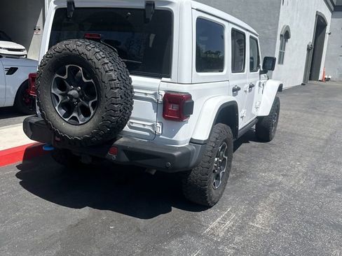 Used 2022 Jeep Wrangler Unlimited Rubicon 4xe w/ Steel Bumper Group AWD/4WD image 3