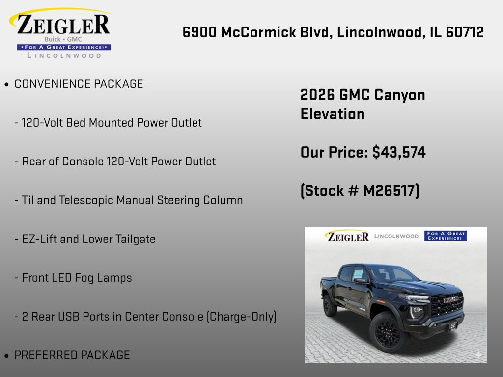 New 2026 GMC Canyon Elevation w/ Convenience Package AWD/4WD image 12