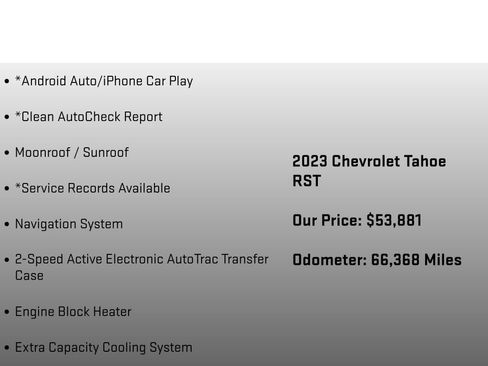 Used 2023 Chevrolet Tahoe RST w/ Luxury Package AWD/4WD image 18