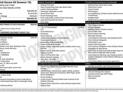 Used 2020 Buick Encore GX Essence FWD image 21