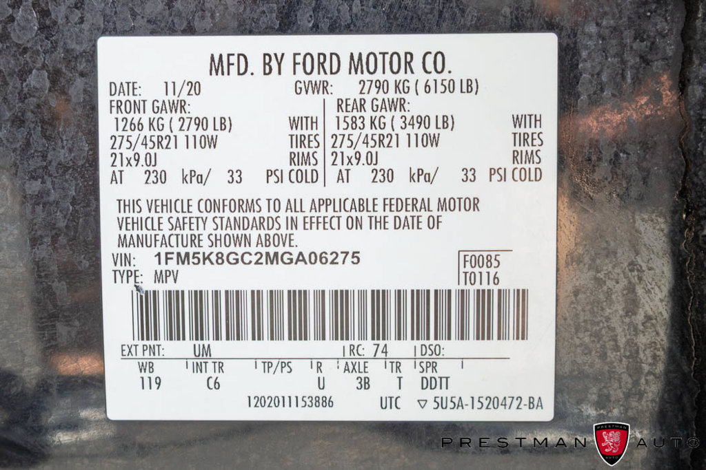 Used 2021 Ford Explorer ST w/ Equipment Group 401A AWD/4WD image 51