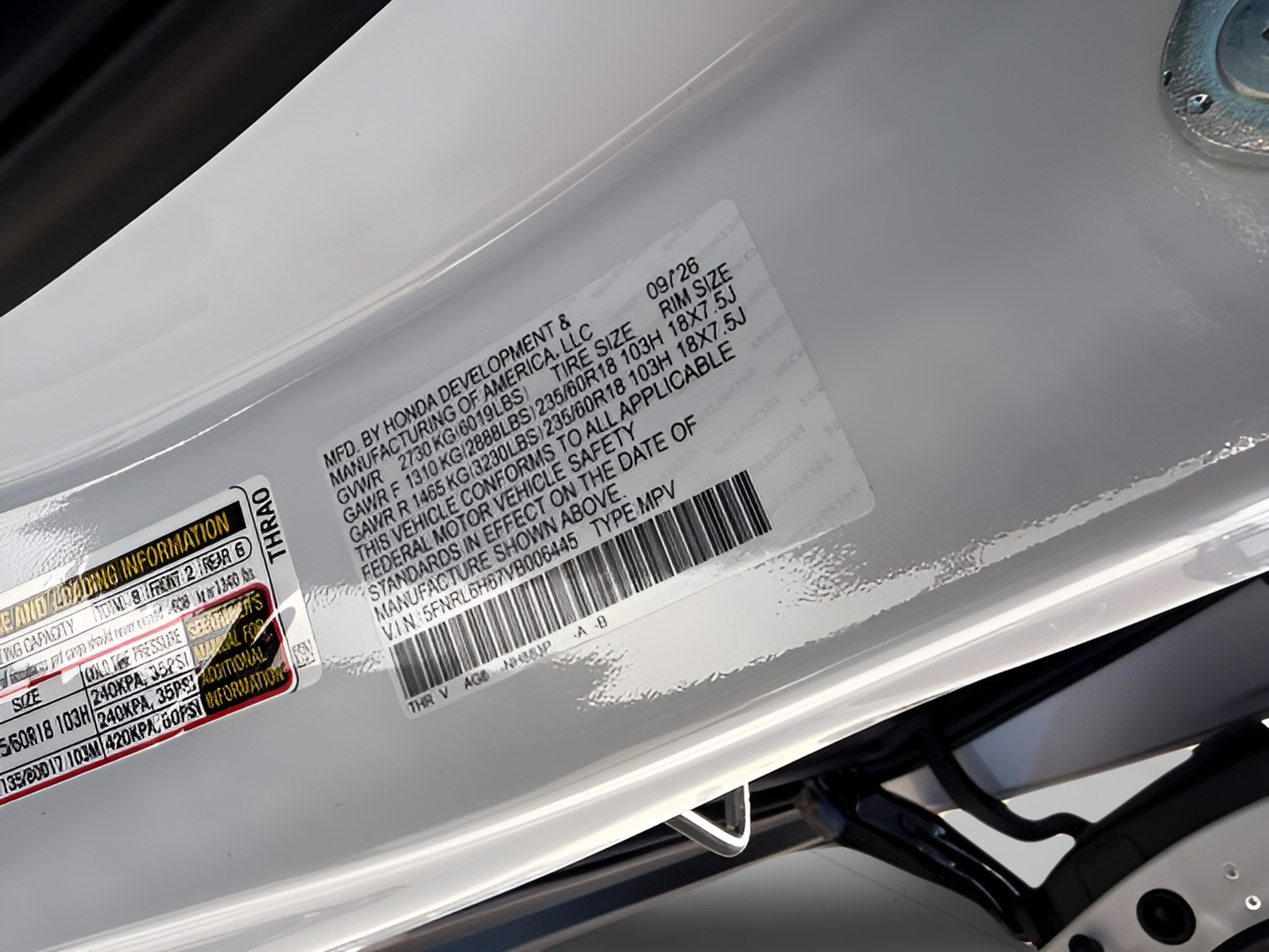 New 2027 Honda Odyssey EX-L image 33
