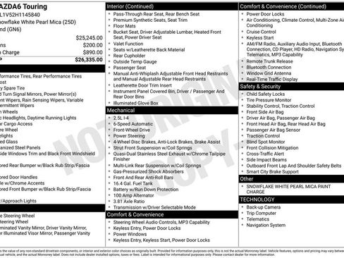 Used 2017 MAZDA MAZDA6 Touring image 43