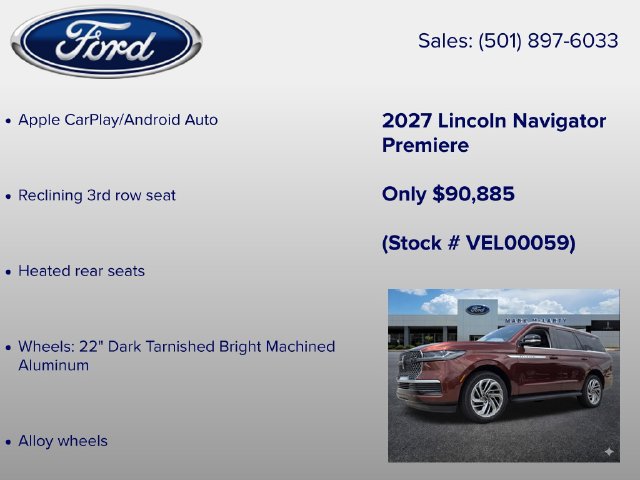 New 2027 Lincoln Navigator Premiere AWD/4WD image 24