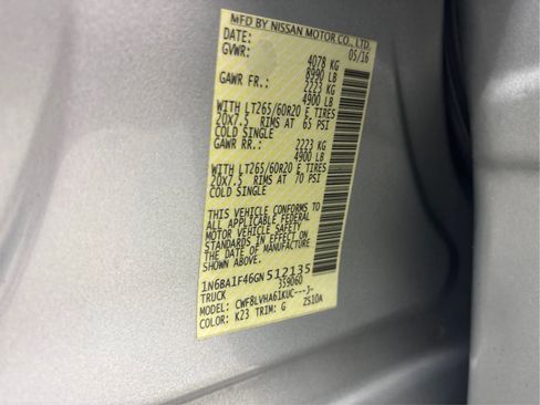 Used 2016 Nissan Titan SL image 29