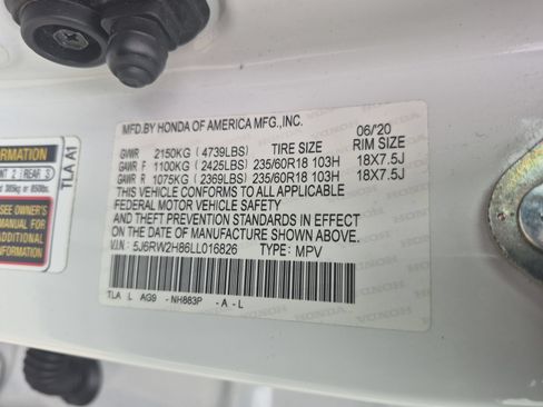Certified 2020 Honda CR-V EX-L image 36