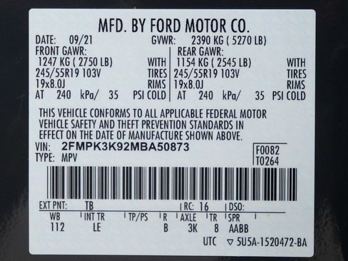 Used 2021 Ford Edge Titanium w/ Cargo Accessory Package image 56