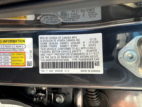 Certified 2026 Honda Civic LX image 18